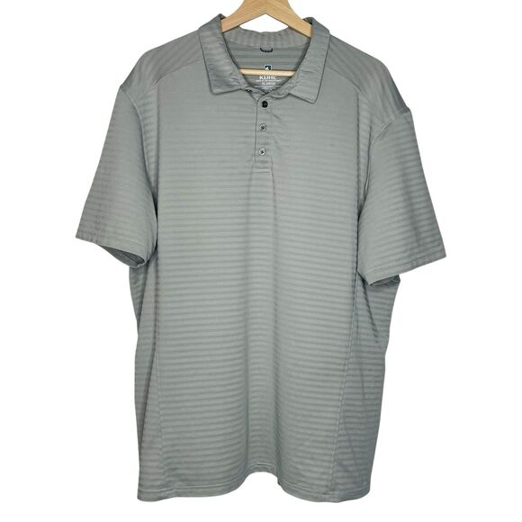 Kuhl Polo Shirt Men XL Grey Short Sleeve Born in the Mountains - Picture 1 of 4